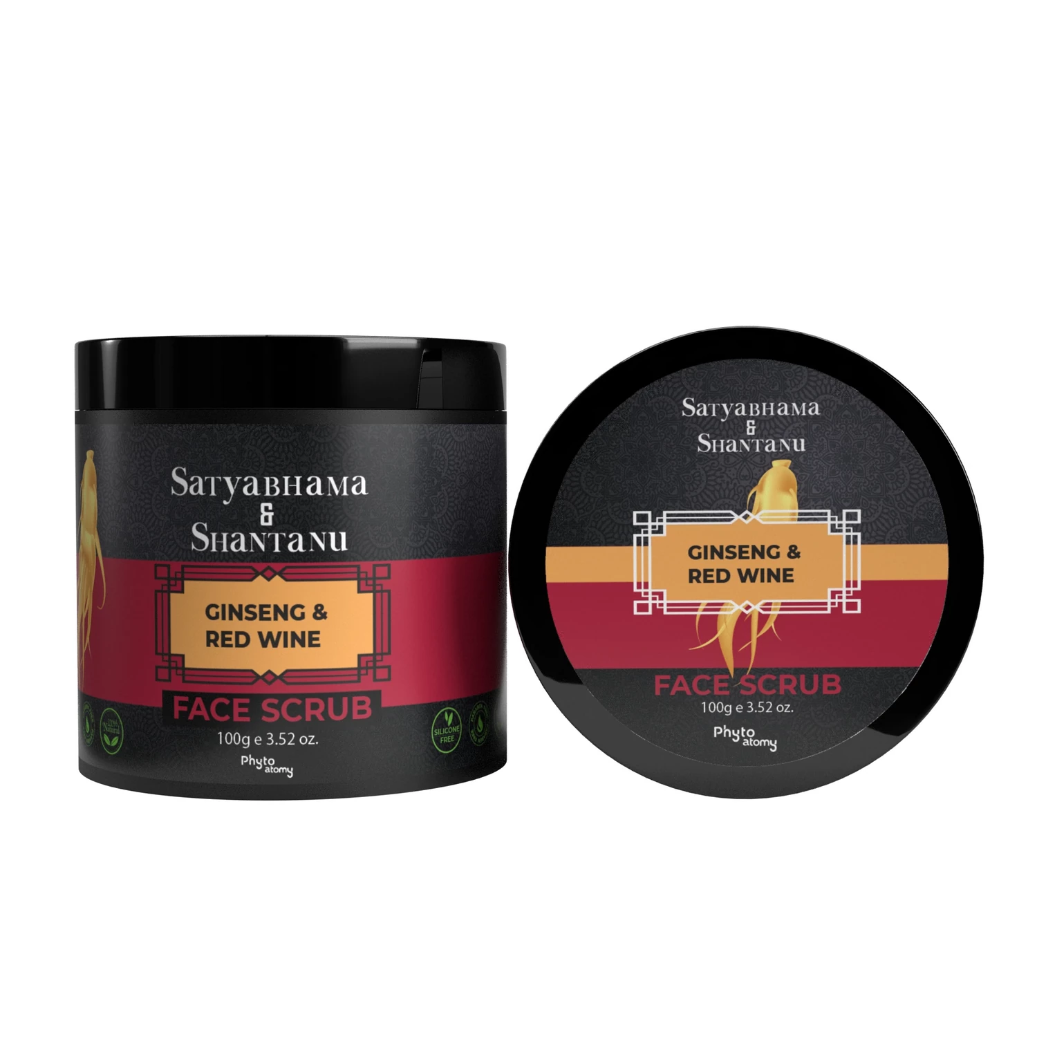Ginseng & Red Wine Face Scrub (100g)